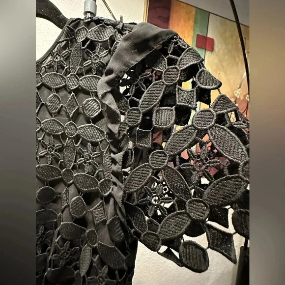 Michael Kors geometric floral lace dress size 0 - Picture 12 of 16